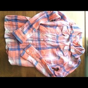 Plaid button down