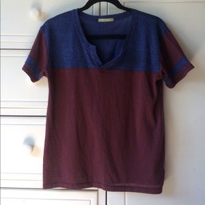 Sporty color block tee
