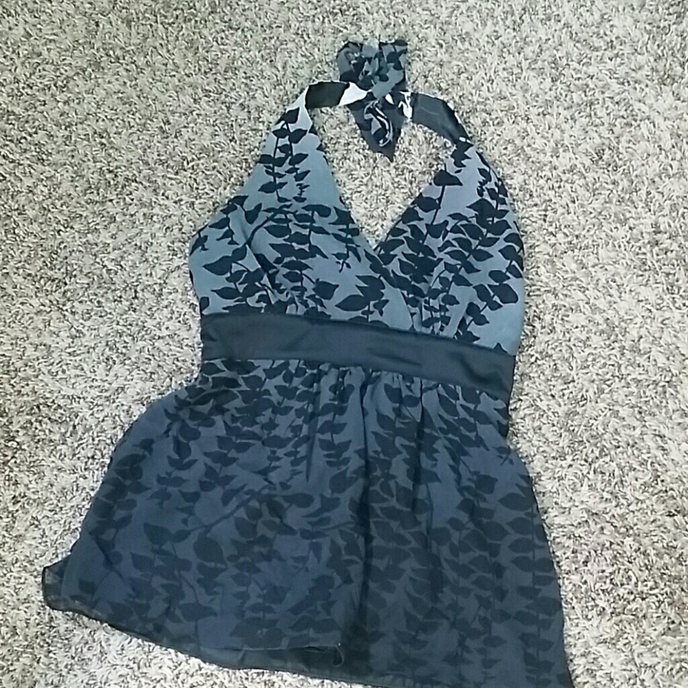 Ombre colored halter top