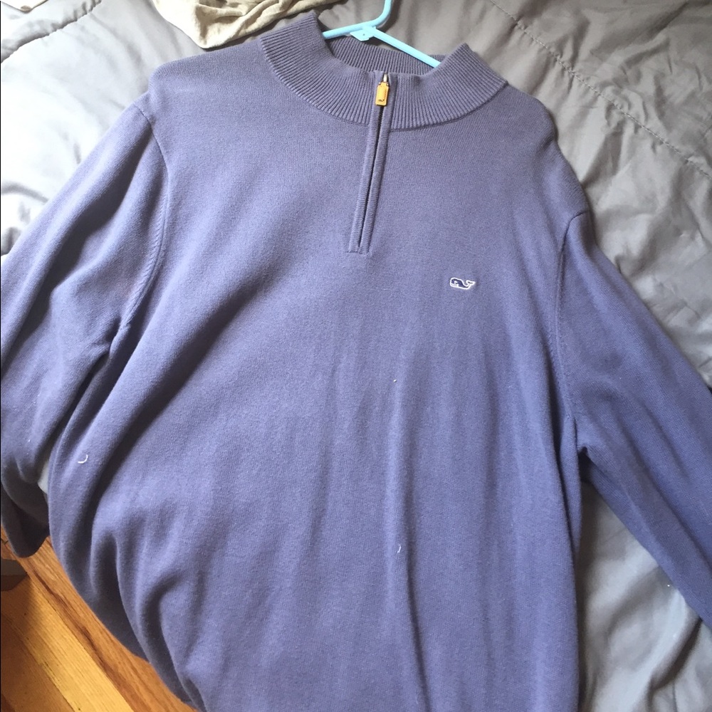 A long sleeve quarter zip sweater