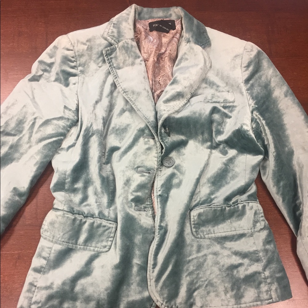 Blue Velvet Tailored Jacket