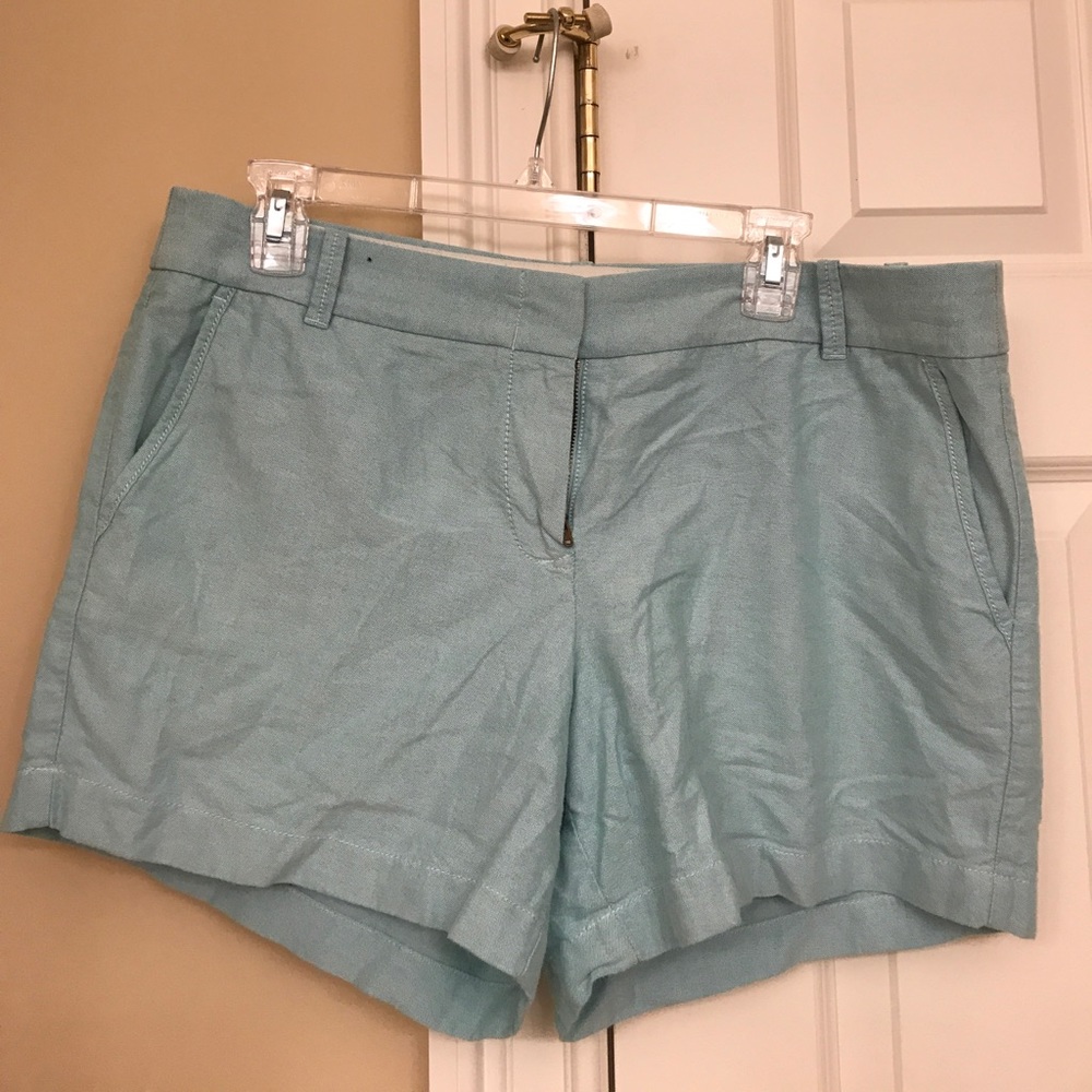 J. Crew Aqua Chino Shorts Size 12