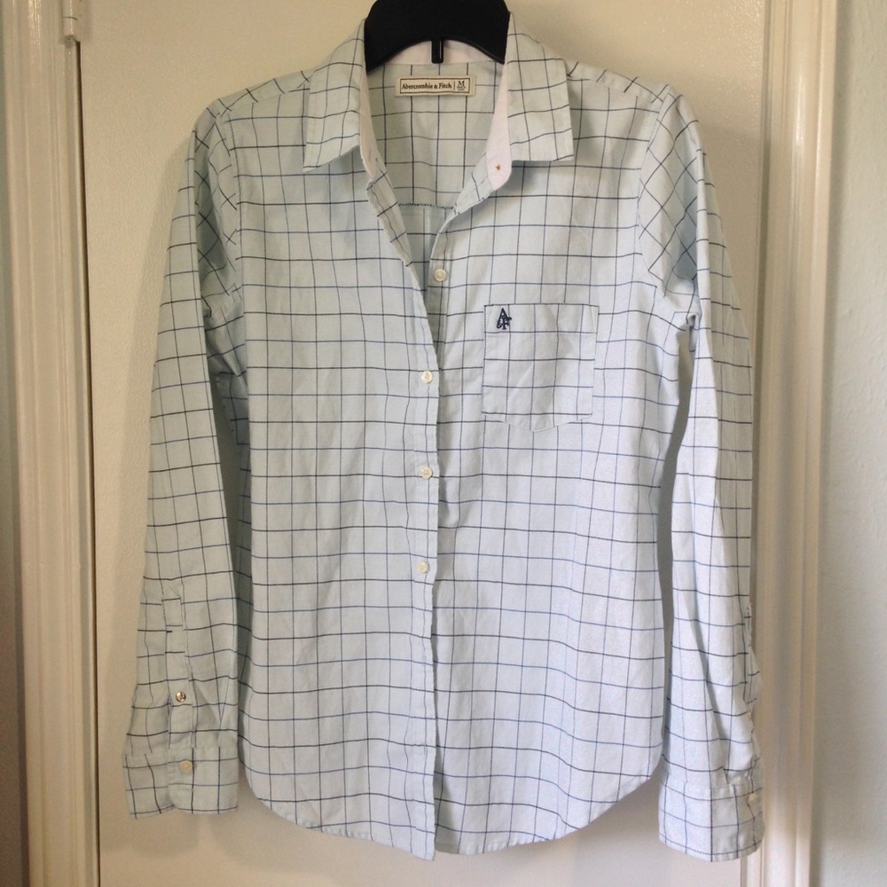 Mint Grid Oxford Shirt