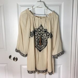 🆕 Bohemian Over the shoulder midi dress✨