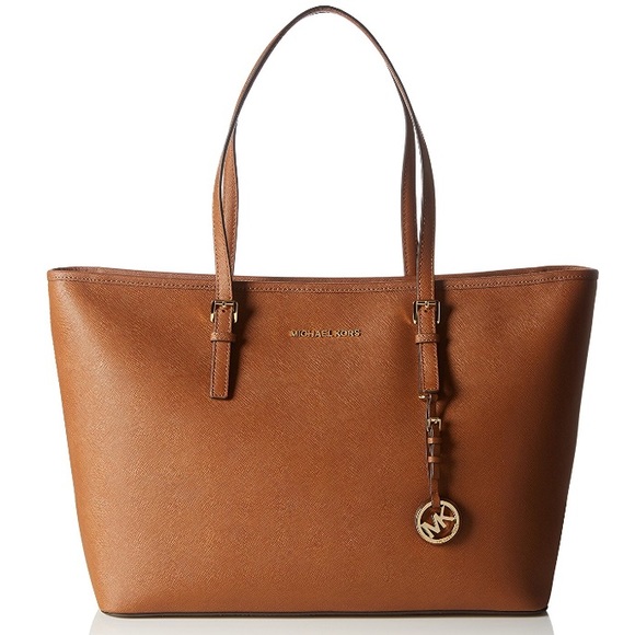 NWT Michael Kors Jet Set Medium Leather Tote - Picture 3 of 8