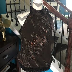 Chocolate Shimmering Blouse
