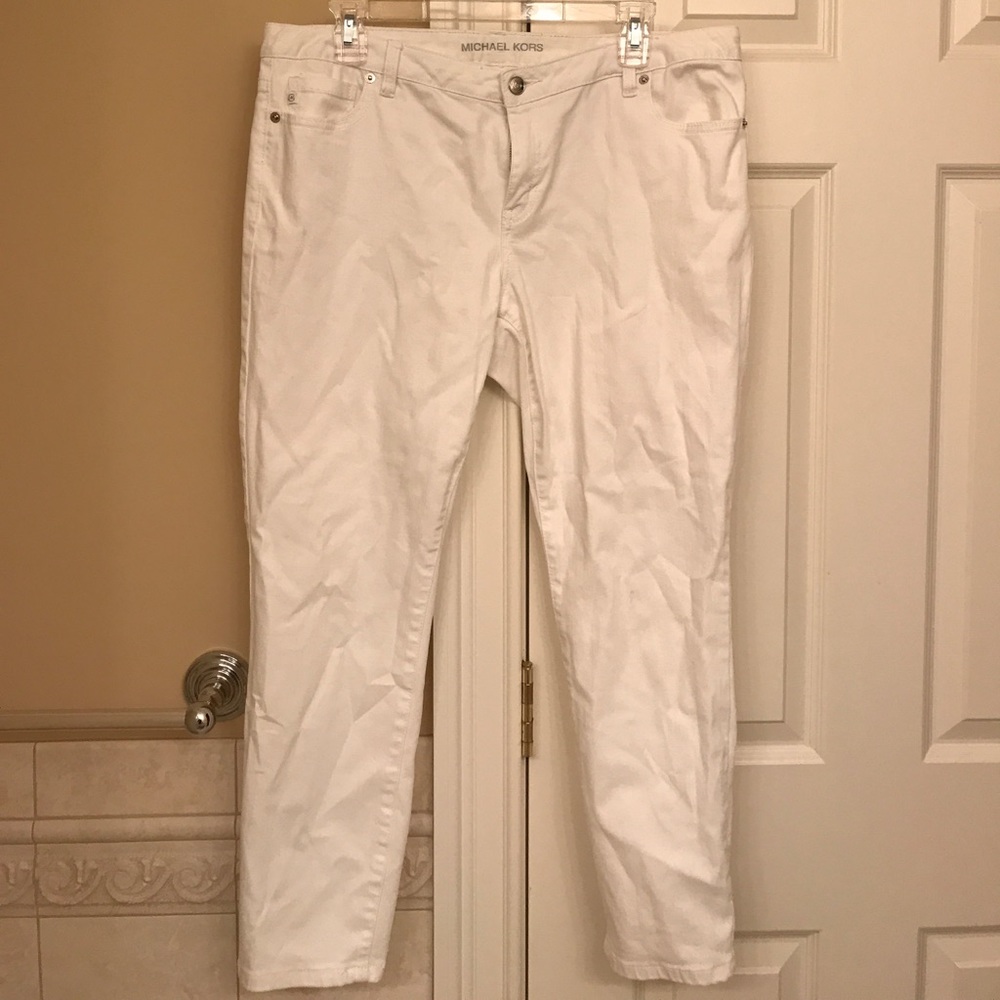 Michael Kors Size 12 White Jeans