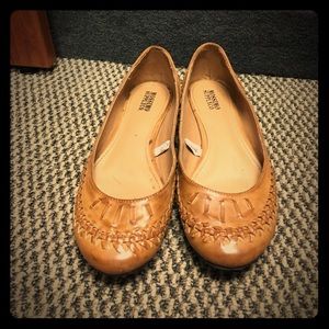 Camel color flats.
