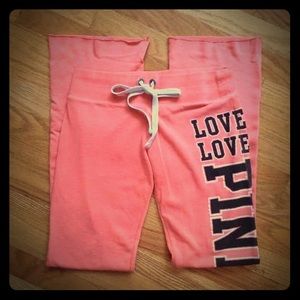 VS PINK Woman's Coral Sweatpants