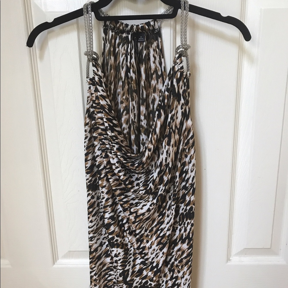 Essentials by Milano Print Drape Top