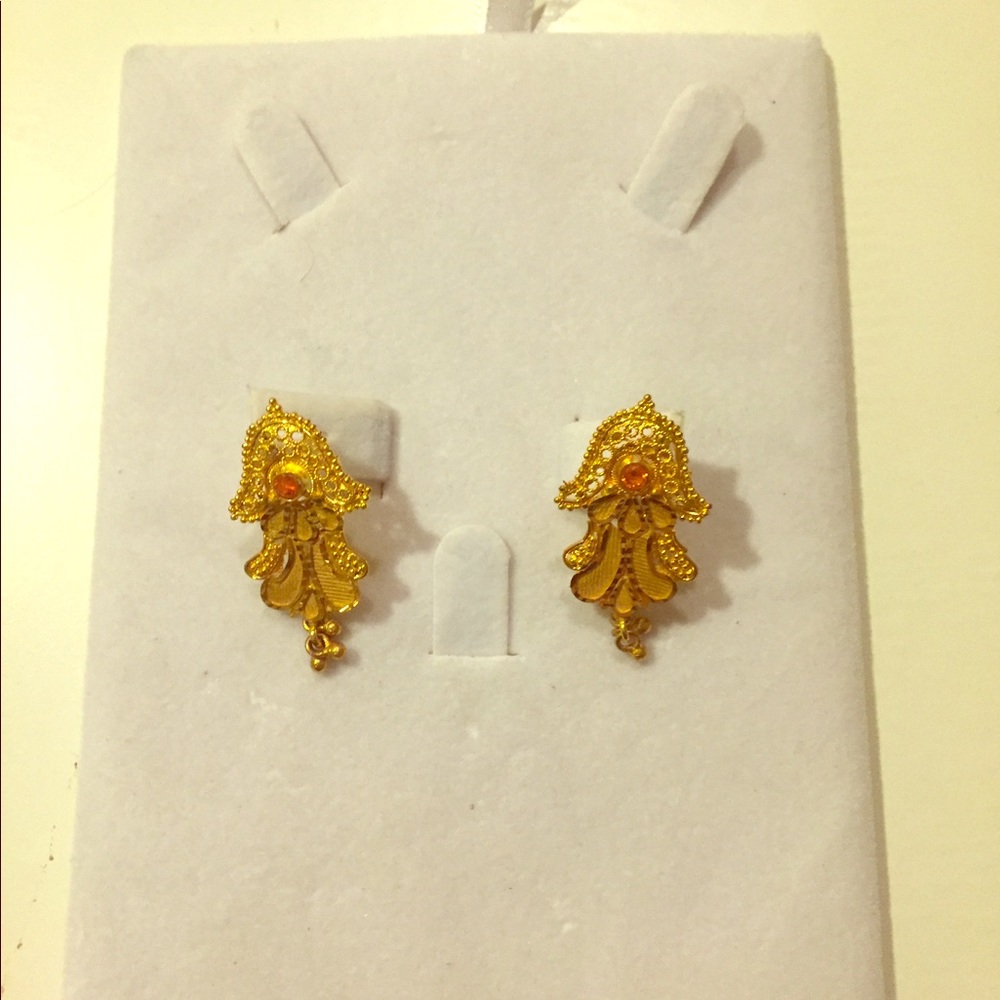 Gold plated earrings originally from Dubai