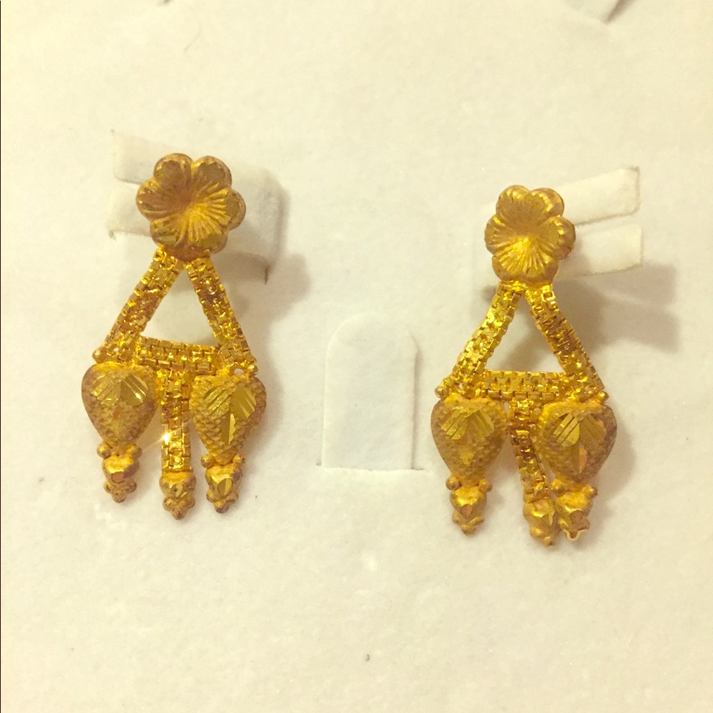 Gold plated earrings originally from Dubai