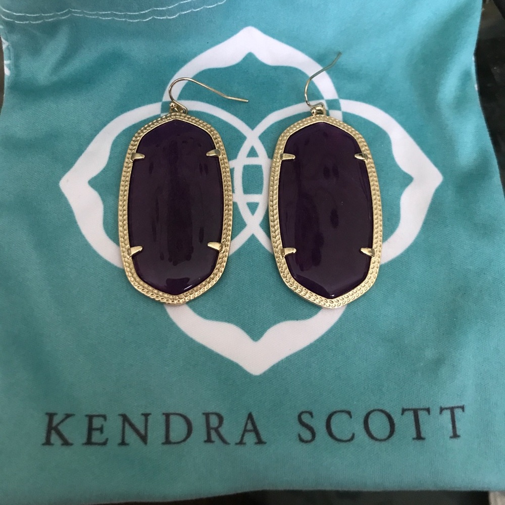 Kendra Scott Danielle purple earrings