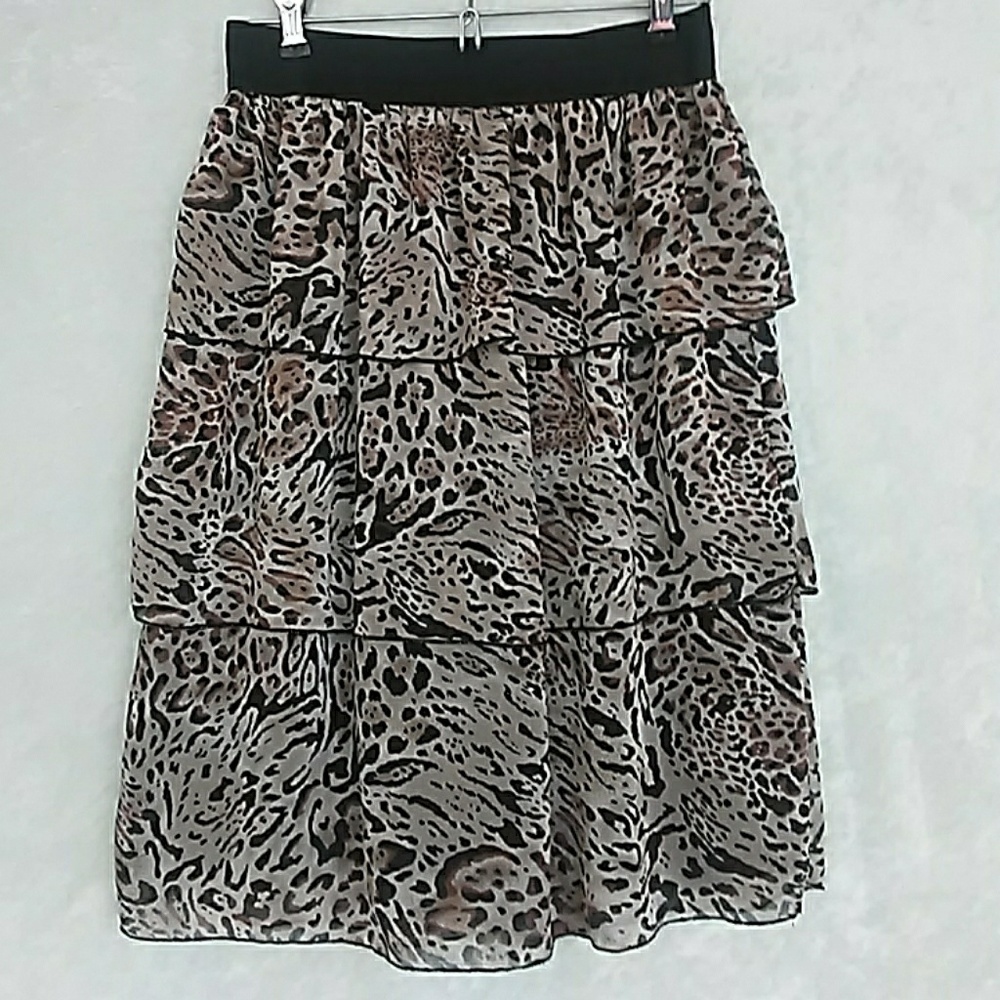 Animal print skirt