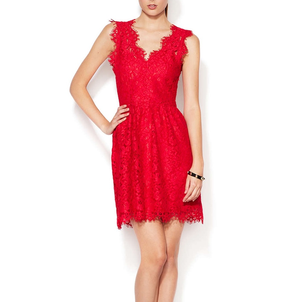 The Letter- Scalloped Lace Dress