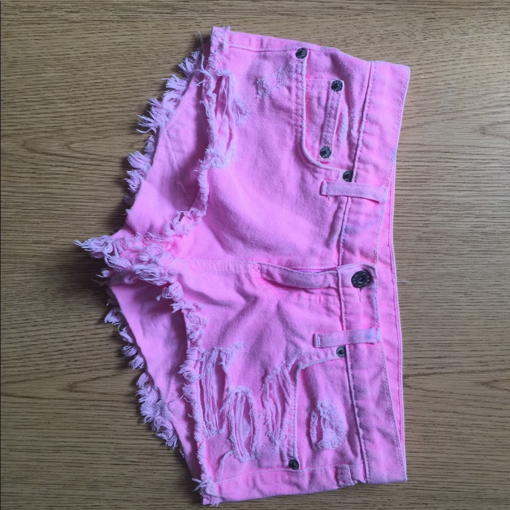 Pink shorts