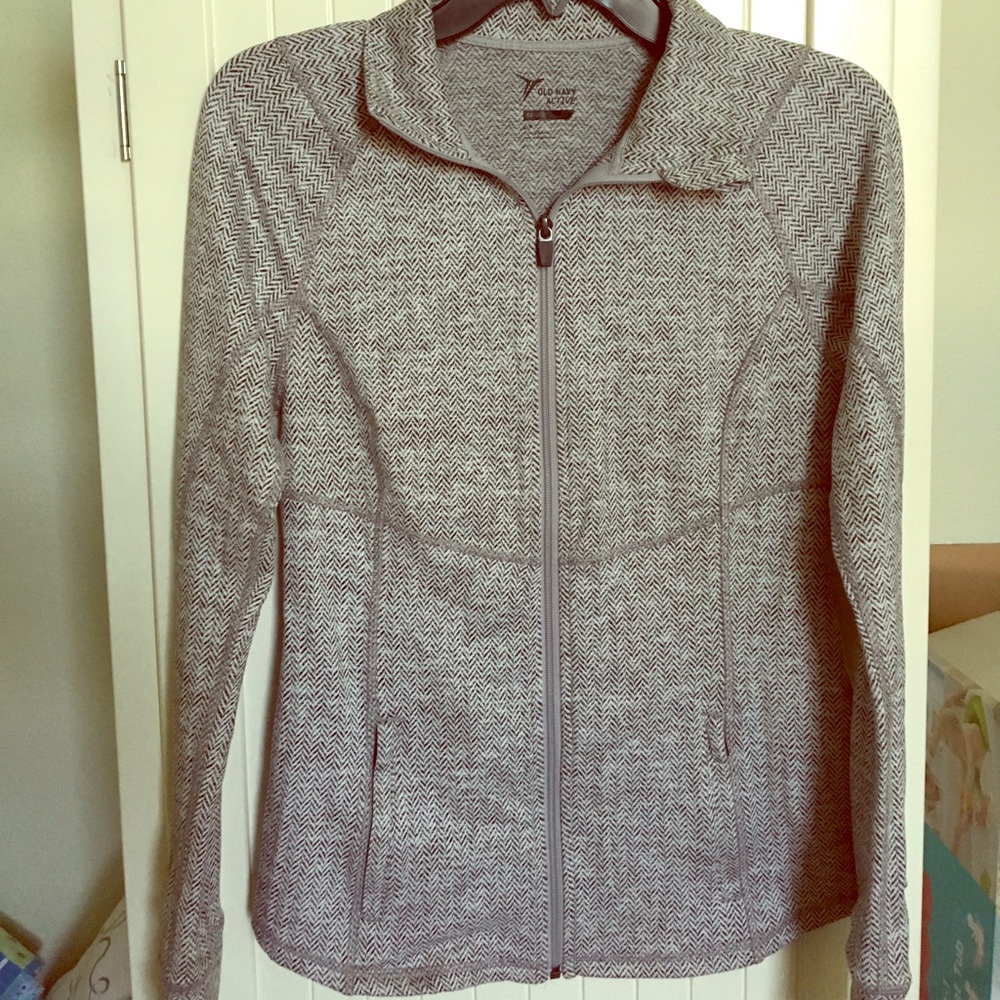 Old Navy Herringbone Active Zip Up