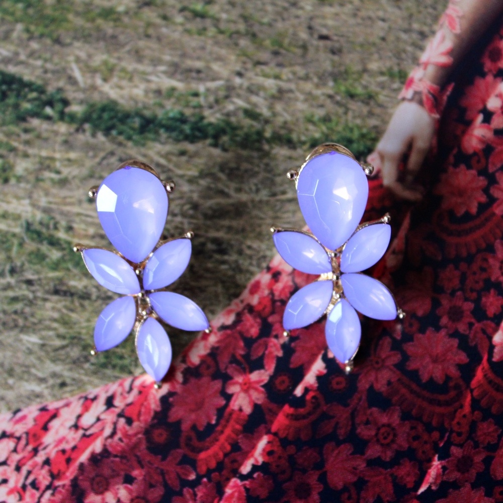 "Jasmine" Earrings | Purple