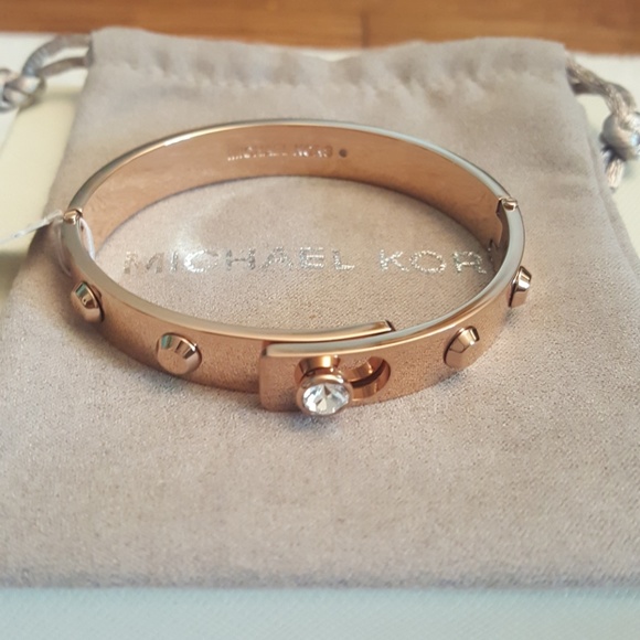 MICHAEL Michael Kors Jewelry - Michael Kors Astor Rose Gold Stud Bracelet