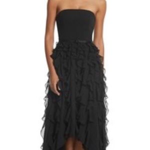 WHBM formal hi-low waterfall gown