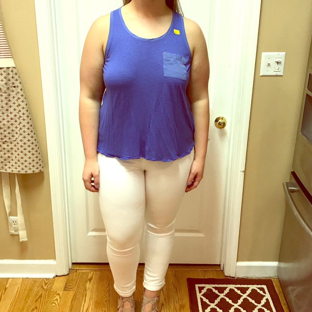 Blue Calvin Klein Pocket Tank