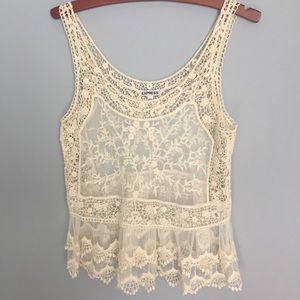Express Lace and Crochet tank