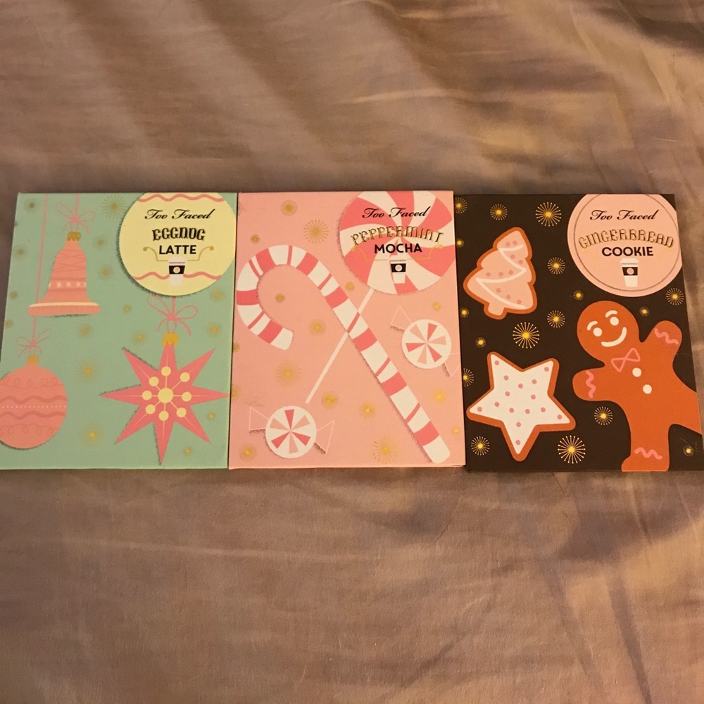 Too Faced Christmas eye palettes