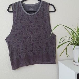 American Eagle Soft and Sexy Cut Off Tank Floral