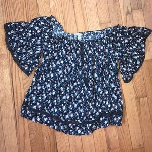 Floral off the shoulder top