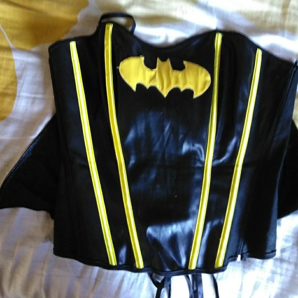 Awesome batman corset with cape L/XL