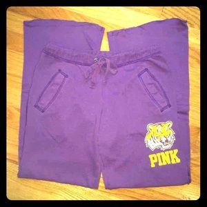 VS PINK Woman's LSU Boyfriend Sweatpants