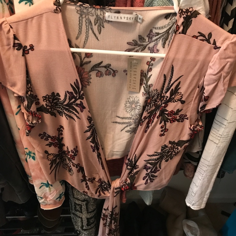 Flynn Skye-that's a wrap crop top flutter