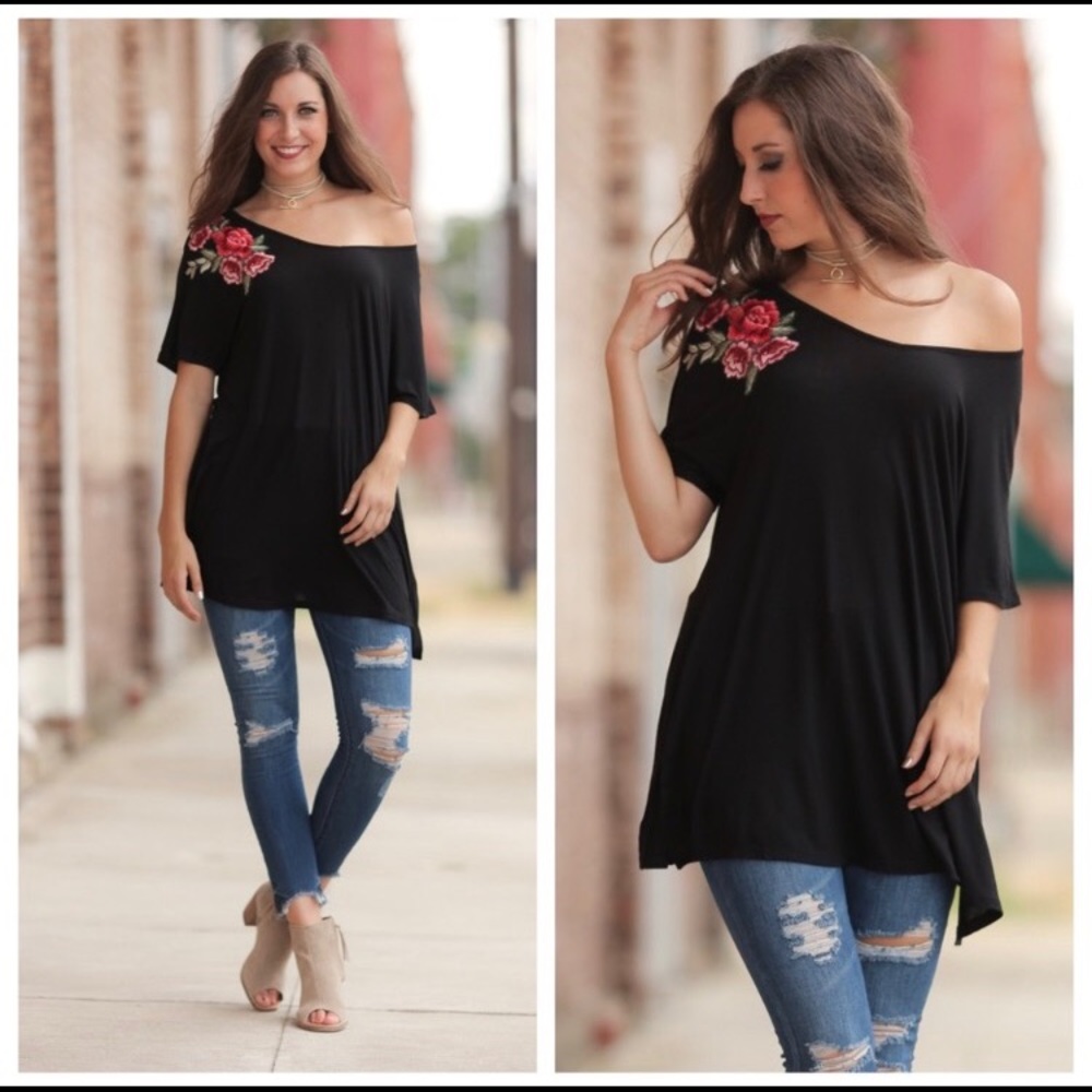 LOVE YOU MORE V NECK TUNIC