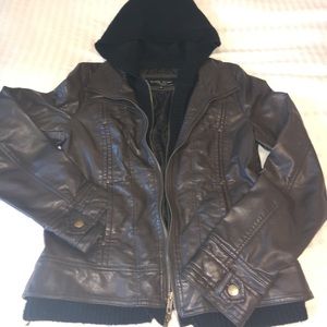 Jacket with hoodie