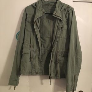 Aeropostale military green utility jacket