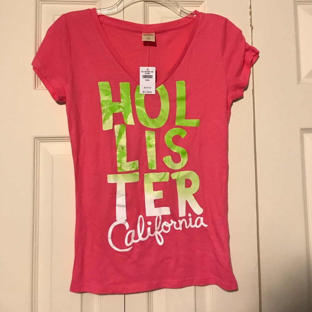 Hot pink Hollister shirt