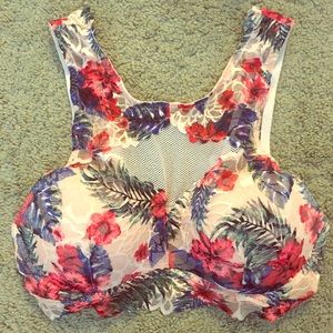 Victoria's Secret Pink Peach Floral Bralette