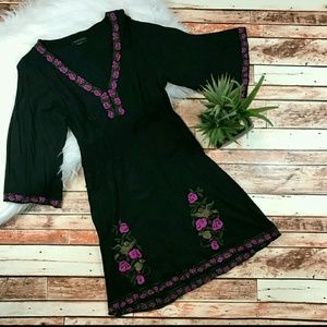 BCBG embroidered dress