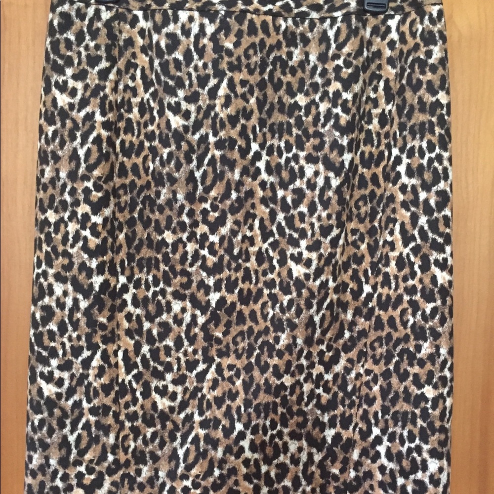 Leopard Print Pencil Skirt