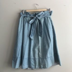 Paper Bag Waist Skirt