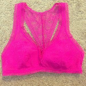 Victoria's Secret Hot Pink Padded Bralette