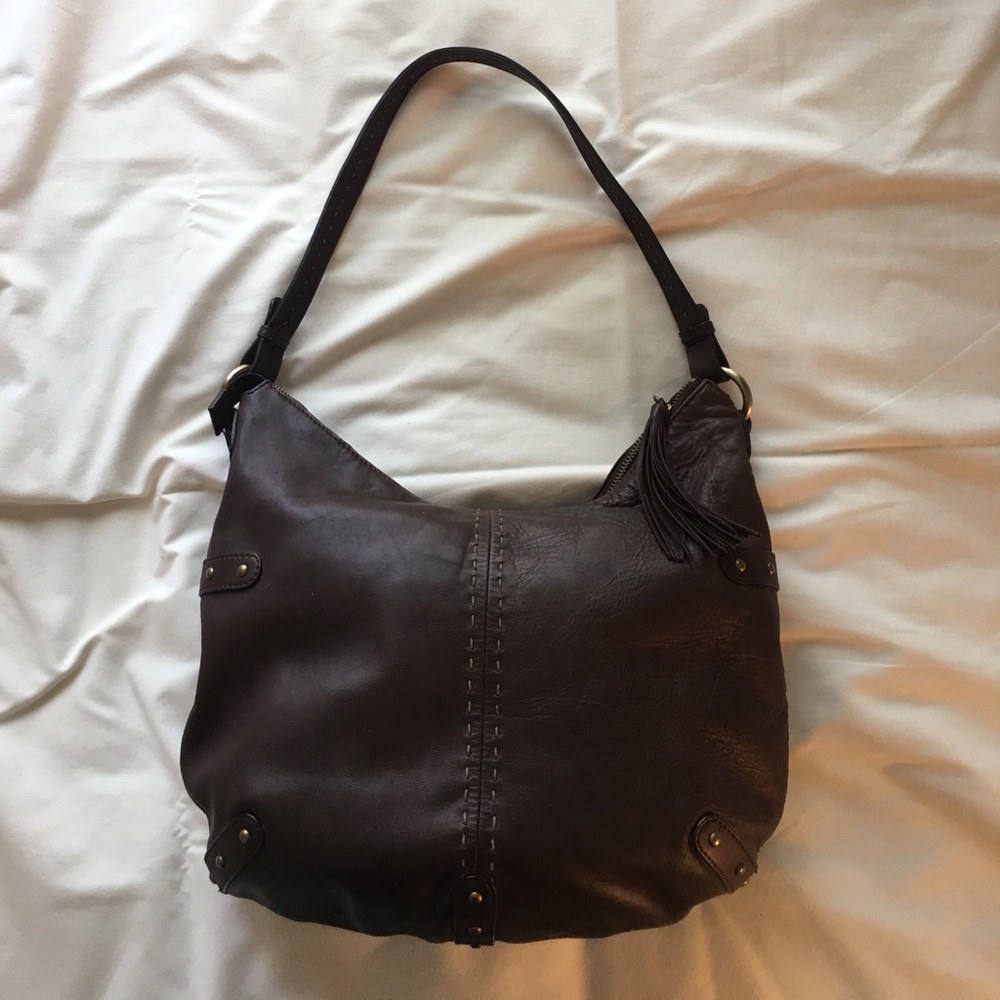 Brown shoulder bag