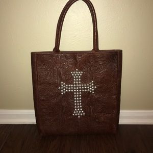 BRAND NEW!!! KurtMen Design ALL LEATHER TOTE BAG