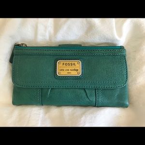 Fossil Emory Clutch - Dark Turquoise