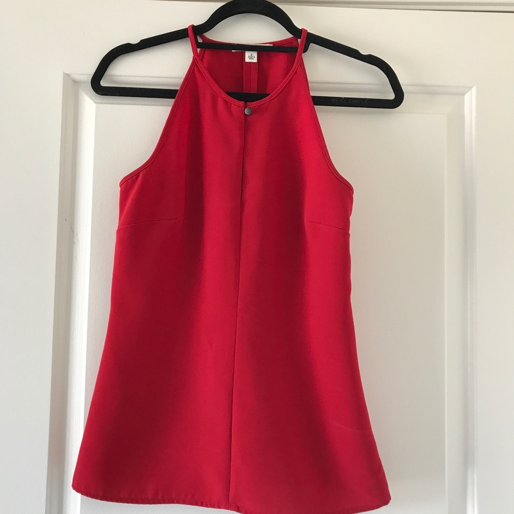 Banana Republic Red Keyhole Sleeveless Top- Size 0