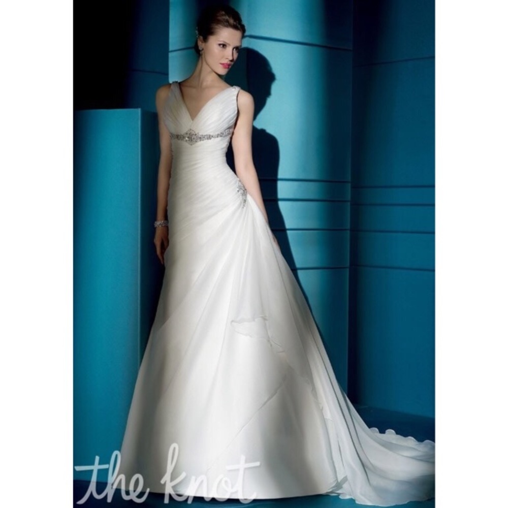 Organza wedding dress by Demetrios
