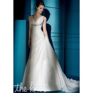 Organza wedding dress by Demetrios
