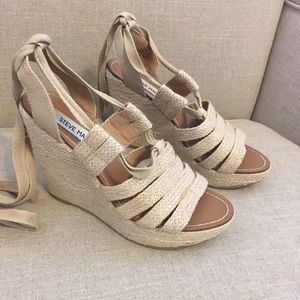SALE Lace-Up Wedge Platforms