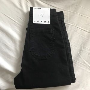 American Apparel size S black skinny jeans