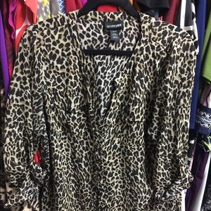 Roar leopard prints my blouse